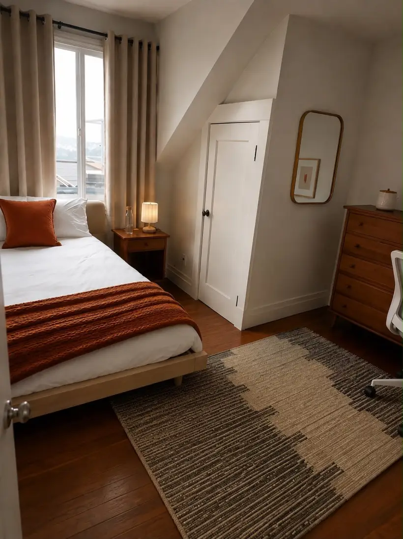 Third bedroom, upstairs — street view