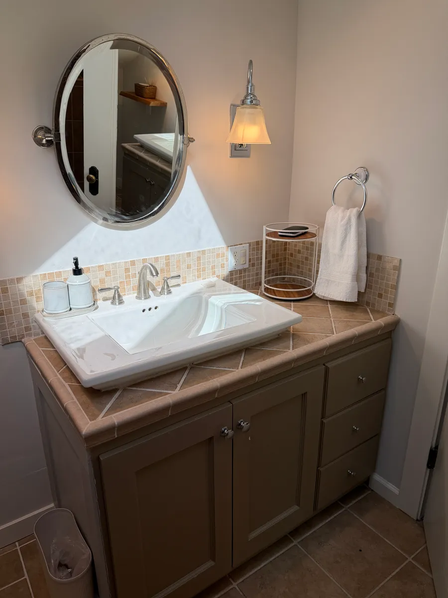 Upstairs bathroom — vanity
