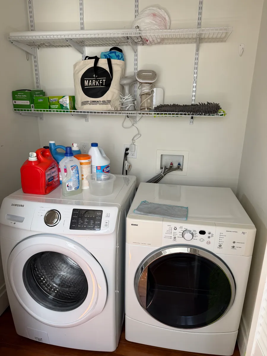 Full-size washer and dryer